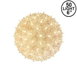 Clear 50 Light Mini Starlight Sphere 6"
