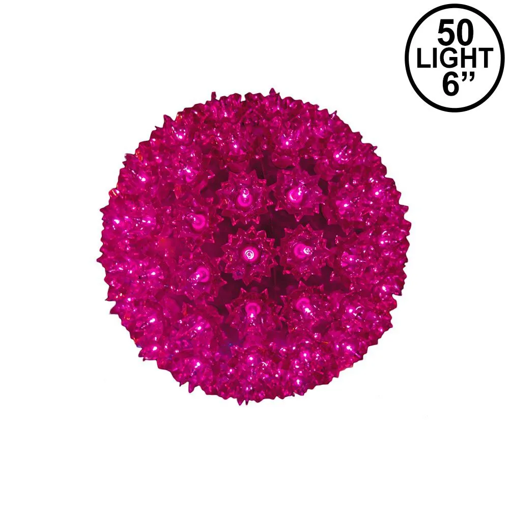 Purple 50 Light Mini Starlight Sphere 6" 1 Purple 50 Light Mini Starlight Sphere 6"