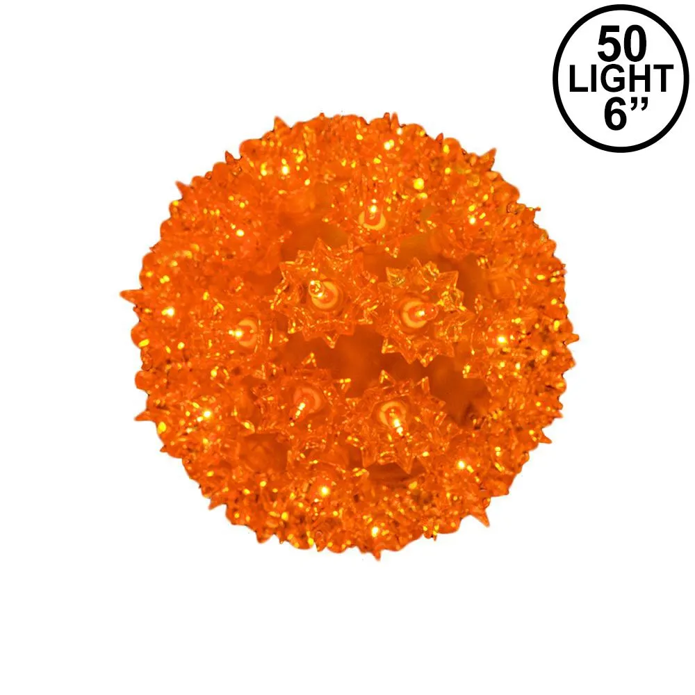 Amber/Orange 50 Light Mini Starlight Sphere 6" 1 Amber/Orange 50 Light Mini Starlight Sphere 6"