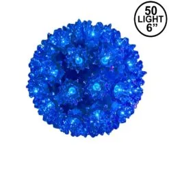 Holiday Lights Sales 36 Blue 50 Light Mini Starlight Sphere 6"