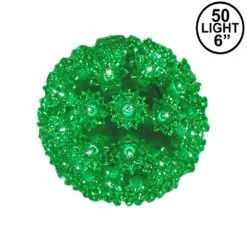 Holiday Lights Sales 38 Green 50 Light Mini Starlight Sphere 6"