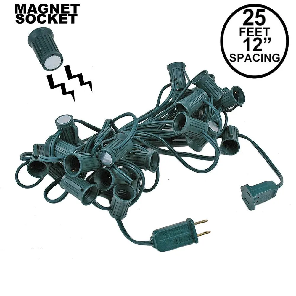 C9 Magnetic 25' Stringers 12" Spacing Green Wire 2 C9 Magnetic 25' Stringers 12" Spacing Green Wire - Image 2