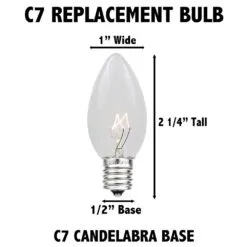 C7 - Green - Ceramic (plastic) LED Replacement Bulbs - 25 Pack -Holiday Lights Sales 0024996 c7 green ceramic plastic led replacement bulbs 25 pack
