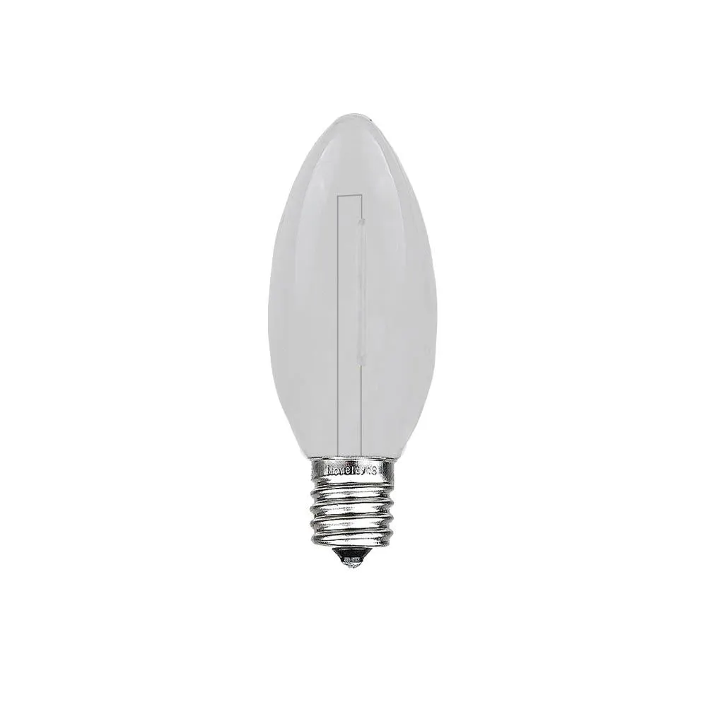Pure White C7 LED Plastic Filament Replacement Bulbs 25 Pack 3 Pure White C7 LED Plastic Filament Replacement Bulbs 25 Pack - Image 3
