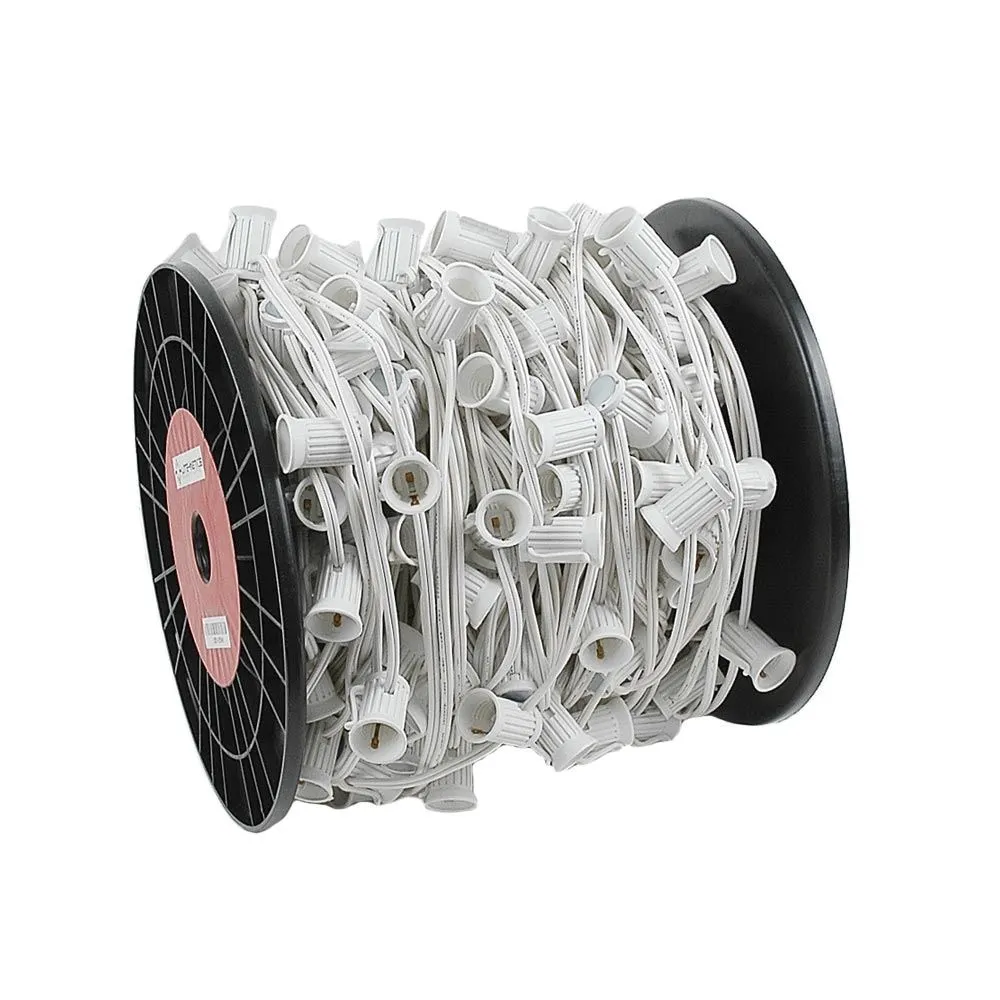 C9 Magnetic 250' Spool 12" Spacing White Wire 2 C9 Magnetic 250' Spool 12" Spacing White Wire - Image 2