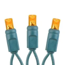 Commercial Grade Wide Angle 50 LED Amber 25' Long On Green Wire 9 Commercial Grade Wide Angle 50 LED Amber 25' Long On Green Wire -Holiday Lights Sales 0026243 commercial grade wide angle 50 led amber 25 long on green wire