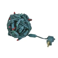 Commercial Grade Wide Angle 50 LED Red/Green 25' Long On Green Wire -Holiday Lights Sales 0026622 commercial grade wide angle 50 led redgreen 25 long on green wire