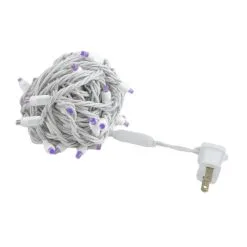 Commercial Grade Wide Angle 50 LED Purple 25' Long White Wire 13 Commercial Grade Wide Angle 50 LED Purple 25' Long White Wire -Holiday Lights Sales 0026676 commercial grade wide angle 50 led purple 25 long white wire