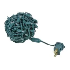 Commercial Grade Wide Angle 100 LED Pure White 34' Long On Green Wire -Holiday Lights Sales 0026852 commercial grade wide angle 100 led pure white 34 long on green wire