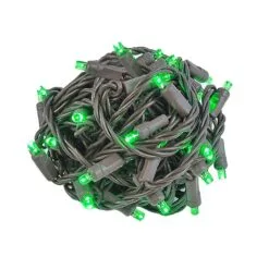 Commercial Grade Wide Angle 100 LED Green 34' Long On Brown Wire 11 Commercial Grade Wide Angle 100 LED Green 34' Long On Brown Wire -Holiday Lights Sales 0026861 commercial grade wide angle 100 led green 34 long on brown wire