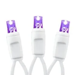 Commercial Grade Wide Angle 50 LED Purple 25' Long White Wire 10 Commercial Grade Wide Angle 50 LED Purple 25' Long White Wire -Holiday Lights Sales 0029027 commercial grade wide angle 50 led purple 25 long white wire