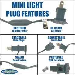 70 Light Traditional T5 Multi LED Mini Lights Green Wire -Holiday Lights Sales 0029168 70 light traditional t5 multi led mini lights green wire