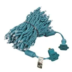 Commercial Grade Wide Angle 100 LED Pure White 34' Long On Green Wire -Holiday Lights Sales 0029194 commercial grade wide angle 100 led pure white 34 long on green wire