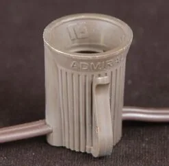 25 Light String Set With Red LED C9 Bulbs On Brown Wire -Holiday Lights Sales 0029491 25 light string set with red led c9 bulbs on brown wire