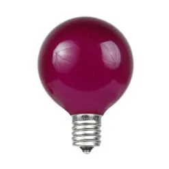 Purple Satin G40 Globe Replacement Bulbs 25 Pack 7 Purple Satin G40 Globe Replacement Bulbs 25 Pack -Holiday Lights Sales 0029759 purple satin g40 globe replacement bulbs 25 pack