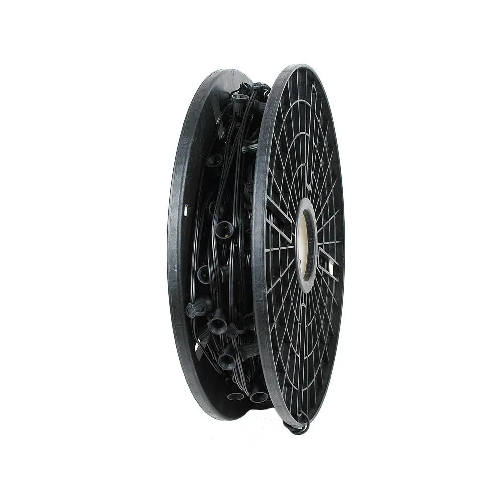 Novelty Lights C7 250 Spool 6" Spacing 8 Amp Black Wire 2 Novelty Lights C7 250 Spool 6" Spacing 8 Amp Black Wire - Image 2