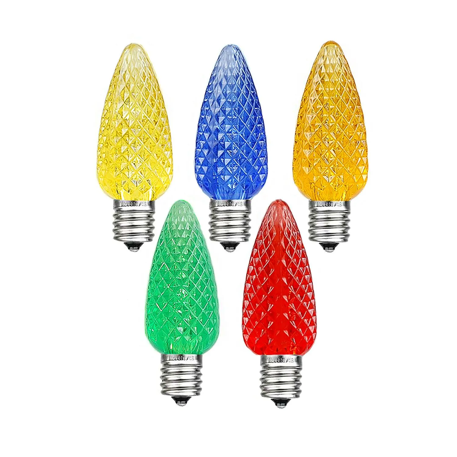 Multi Colored C7 LED Replacement Lamps 25 Pack 2 Multi Colored C7 LED Replacement Lamps 25 Pack - Image 2
