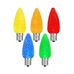 Twinkle Multi/Assorted C9 LED Replacement Bulbs 25 Pack -Holiday Lights Sales 0030079 twinkle multiassorted c9 led replacement bulbs 25 pack
