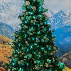 Green 100 LED C6 Strawberry Mini Lights Commercial Grade Green Wire -Holiday Lights Sales 0031907 green 100 led c6 strawberry mini lights commercial grade green wire