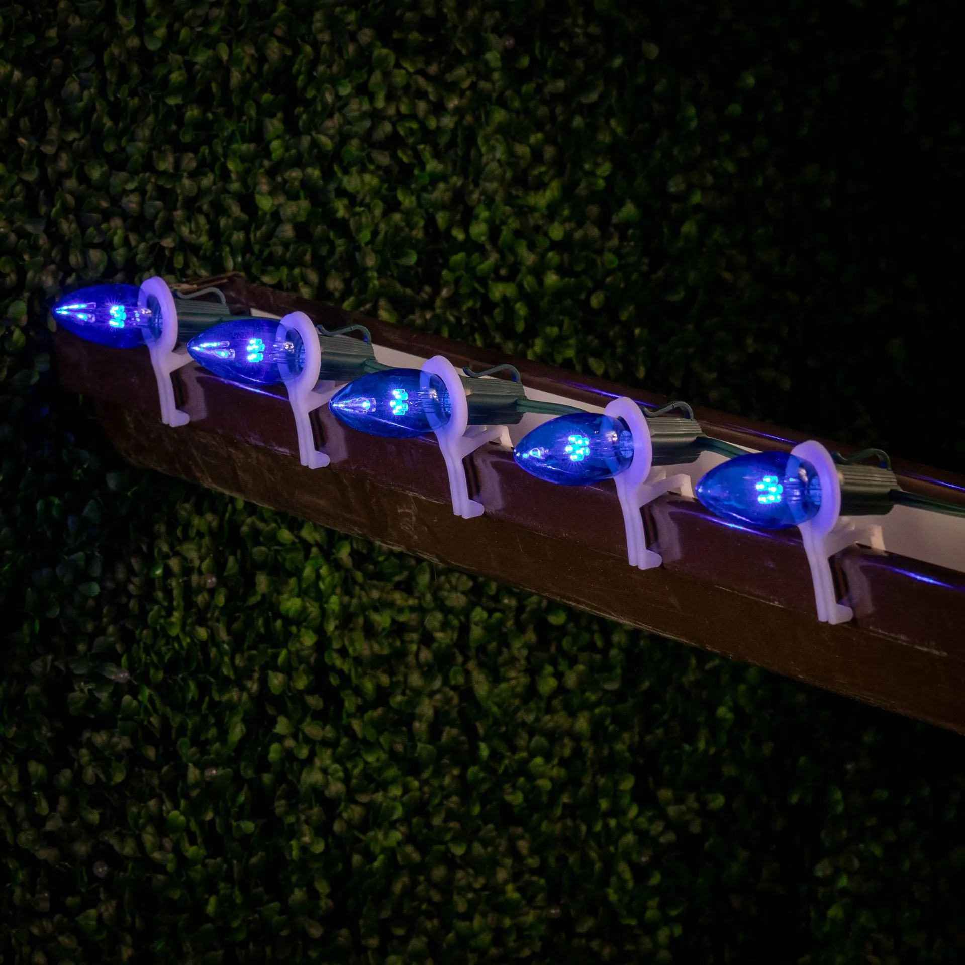 Blue Smooth Glass C9 LED Bulbs - 25pk 7 Blue Smooth Glass C9 LED Bulbs - 25pk - Image 7