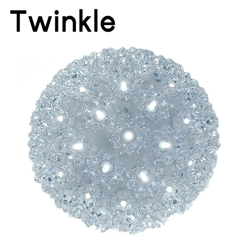100 Twinkle LED 7.5" Sphere Pure White 3 100 Twinkle LED 7.5" Sphere Pure White - Image 3