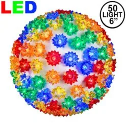 50 Multi LED 6" Sphere