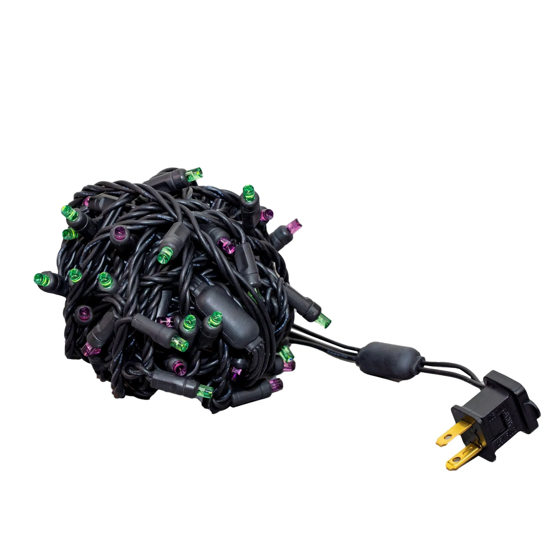 *NEW* True Twinkle LED Mini Lights 50 LED Purple & Lime 25' Long Black Wire 4 *NEW* True Twinkle LED Mini Lights 50 LED Purple & Lime 25' Long Black Wire - Image 4