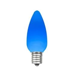 C9 - Light Blue - Ceramic (plastic) LED Replacement Bulbs - 25 Pack
