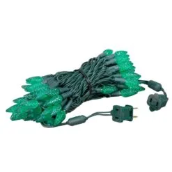 *NEW* True Twinkle Green 70 LED C6 Strawberry Mini Lights Commercial Grade On Green Wire -Holiday Lights Sales 0033465 new true twinkle green 70 led c6 strawberry mini lights commercial grade on green wire