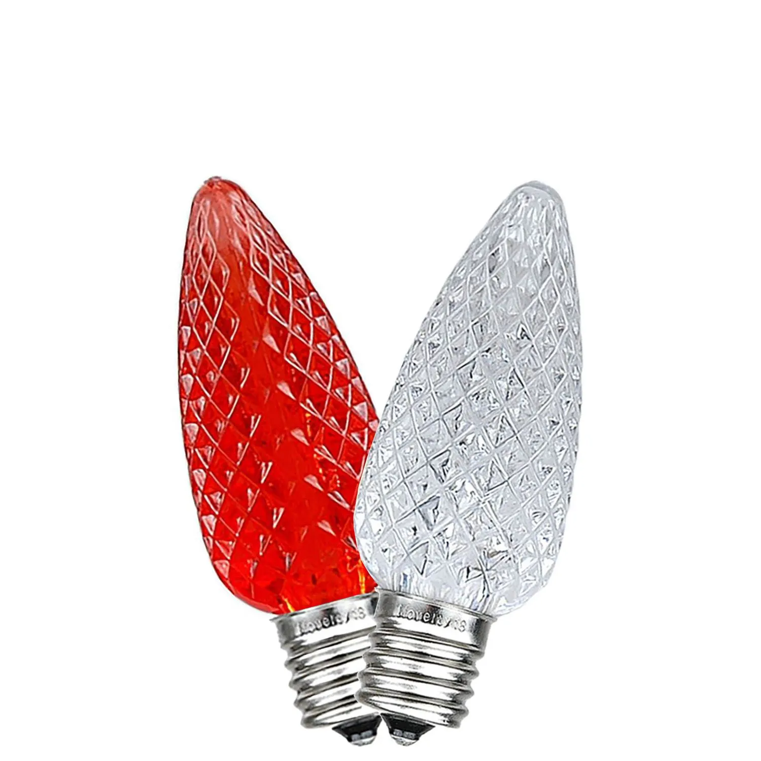 Red/Warm White C9 LED Replacement Bulbs 25 Pack 2 Red/Warm White C9 LED Replacement Bulbs 25 Pack - Image 2