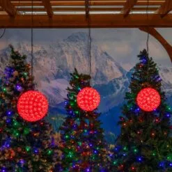 Pink 50 Light Mini Starlight Sphere 6" -Holiday Lights Sales 0033619 pink 50 light mini starlight sphere 6