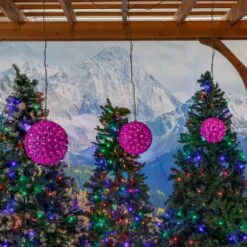 Purple 50 Light Mini Starlight Sphere 6" 15 Purple 50 Light Mini Starlight Sphere 6" -Holiday Lights Sales 0033629 purple 50 light mini starlight sphere 6