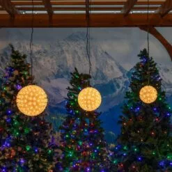 100 Light 7.5" Clear Twinkling Starlight Spheres -Holiday Lights Sales 0033630 100 light 75 clear twinkling starlight spheres