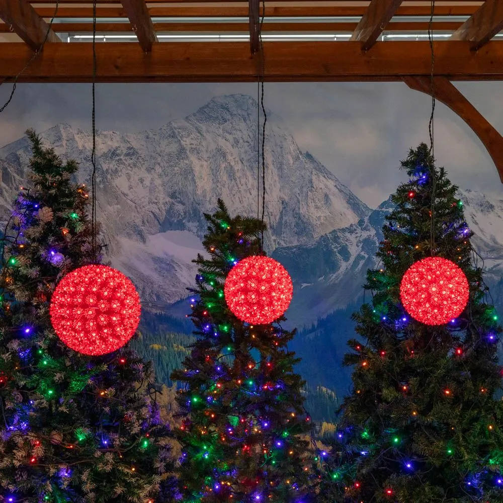 Red 150 Light Starlight Sphere 10" 8 Red 150 Light Starlight Sphere 10" - Image 8