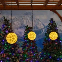 Yellow 150 Light Starlight Sphere 10" -Holiday Lights Sales 0033649 yellow 150 light starlight sphere 10