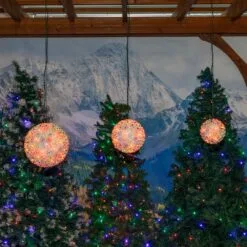 Multi 150 Light Starlight Sphere 10" 15 Multi 150 Light Starlight Sphere 10" -Holiday Lights Sales 0033651 multi 150 light starlight sphere 10