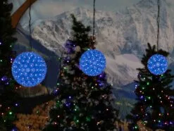 50 Blue LED 6" Sphere -Holiday Lights Sales 0033859 50 blue led 6 sphere