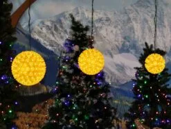 100 Yellow LED 7.5" Sphere 9 100 Yellow LED 7.5" Sphere -Holiday Lights Sales 0033860 100 yellow led 75 sphere