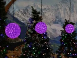 150 Purple LED 10" Sphere -Holiday Lights Sales 0033867 150 purple led 10 sphere