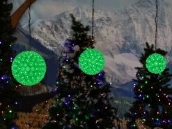 150 Green LED 10" Sphere -Holiday Lights Sales 0033870 150 green led 10 sphere