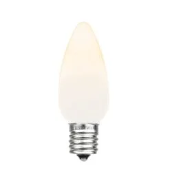 C9 - Warm White - Ceramic (plastic) LED Replacement Bulbs - 25 Pack
