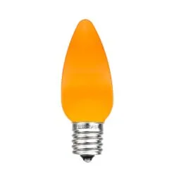 C9 - Orange - Ceramic (plastic) LED Replacement Bulbs - 25 Pack