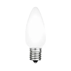 C9 - White - Ceramic (plastic) LED Replacement Bulbs - 25 Pack