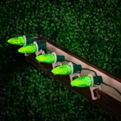 Lime Green C9 LED Replacement Bulbs 25 Pack -Holiday Lights Sales 0034318 lime green c9 led replacement bulbs 25 pack