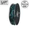 Novelty Lights C7 250 Spool 15" Spacing 8 Amp Green Wire