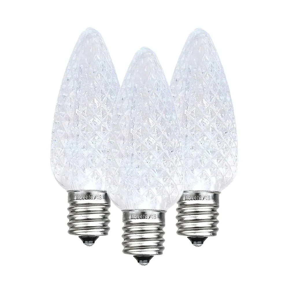 Pure White C9 LED Replacement Bulbs 25 Pack 6 Pure White C9 LED Replacement Bulbs 25 Pack - Image 6