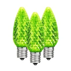 Lime Green C9 LED Replacement Bulbs 25 Pack -Holiday Lights Sales 0034573 lime green c9 led replacement bulbs 25 pack